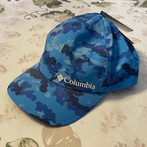 Kids Columbia Omni-Shield Hat Blue Camo NWT